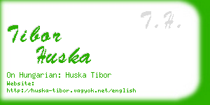 tibor huska business card